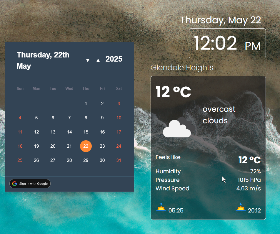 tesla calendar image